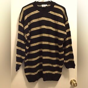 Black and gold Lauren knitwear sweater